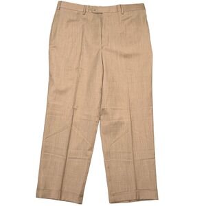 Jos. A. Bank Dress Pants Men 37W 28L Brown‎ Wool Gabardine Andrew Classic NWTT